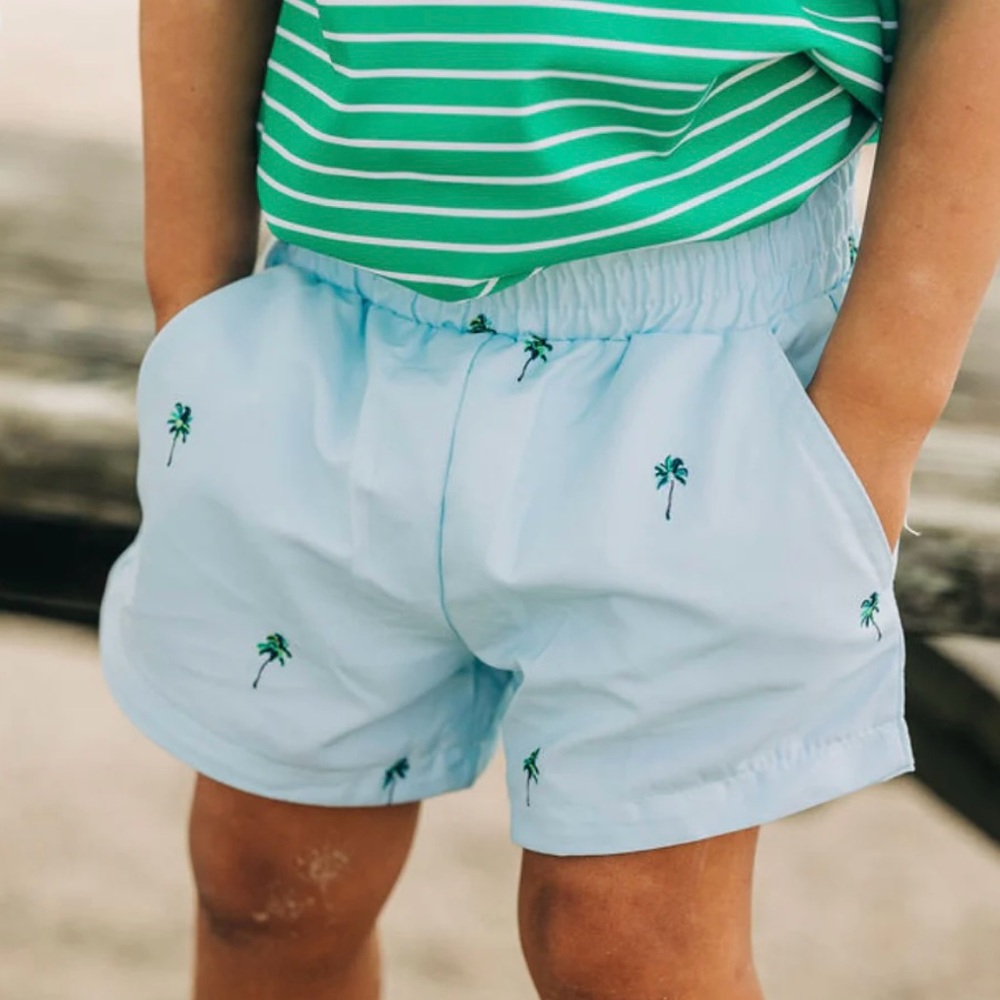Sugar Bee Boys Palm Tree Shorts